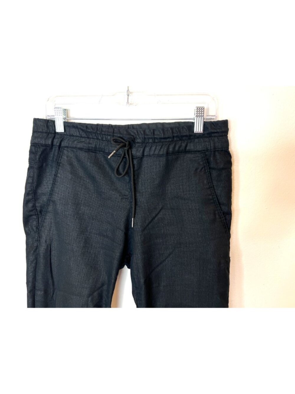 Flog tapered drawstring pants Black with gray tiny check size 29 (S/M) Capsule - Picture 4 of 9